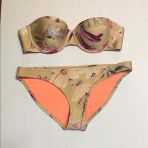 Triangl Floral Two Piece Bikini